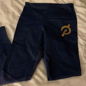Navy blue peloton workout pants made by pheel